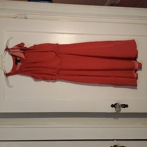 WHBM size 6 coral sleveless dress